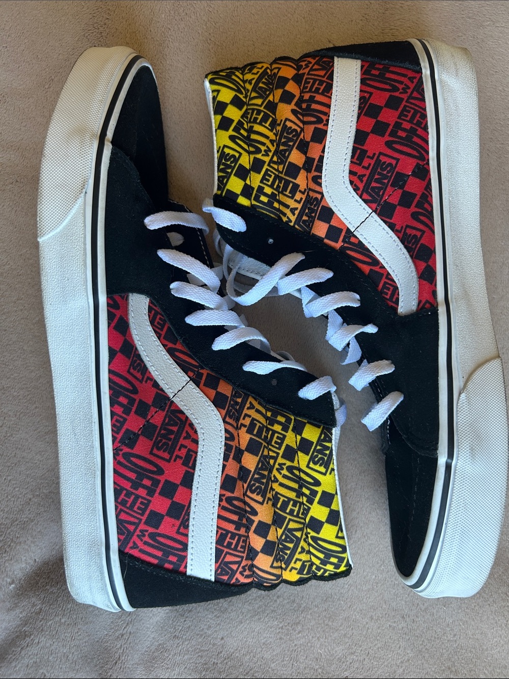Vans logo hi-top men’s flame